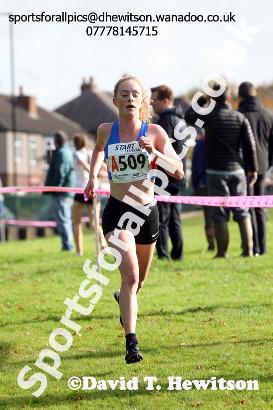 Womens under-17s Northern Cross Country Relays, Graves Park, Sheffield. Photo: David T. Hewitson/Sports for All Pics